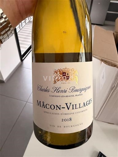 Bourgogne Mâcon et mâcon-villages Charles-Henri Bourguignon 2018