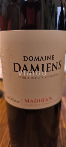 Tây Nam Madiran Domaine Damiens Không niên vụ