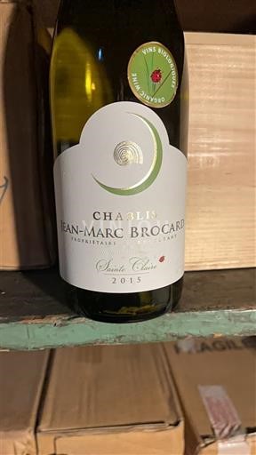 Burgundsko Chablis Jean-Marc Brocard Sainte Claire 2015