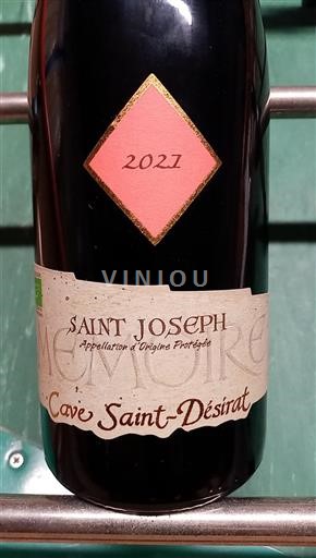 Vallée du Rhône Saint-Joseph Cave Saint-Désirat Mémoire 2021