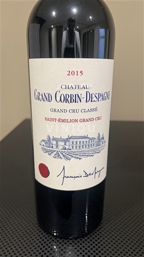 Bordeaux Saint-Émilion Grand Cru Grand Cru Classé Château Grand Corbin-Despagne 2015