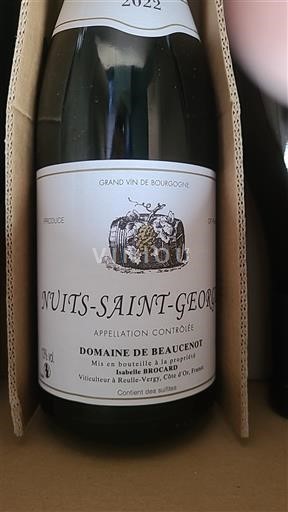 Bourgondië Nuits-saint-georges Domaine Beauconot 2022