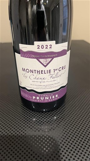 Burgundsko Nespecifikováno Premier Cru Domaine Prunier Les Champs Fulliot 2022