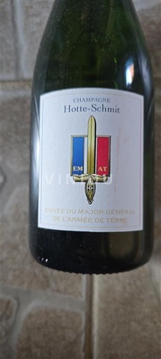 Champaña Champán Hotte-Schmit du Major Général de l'Armée de Terre 2023