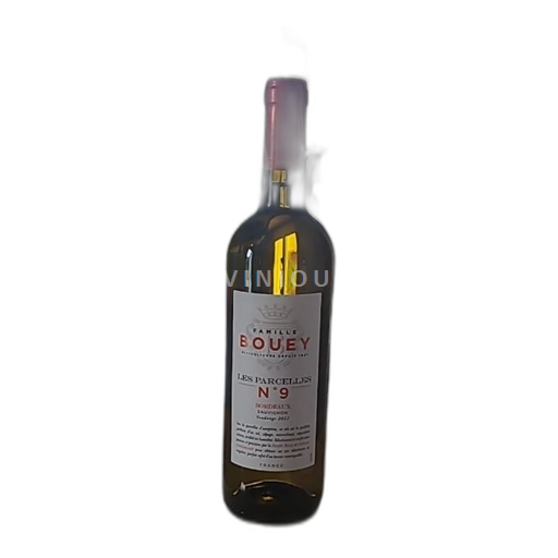 Vin Blanc sec Les Parcelles N°9 Famille Bouey 2022 France Bordeaux AOC