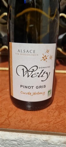Alsacia Domaine Welty Jérémy Sin añada