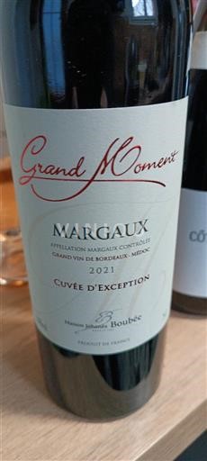 Bordeaux Margaux Maison Johanes Boubée Grand Moment d'Exception 2021