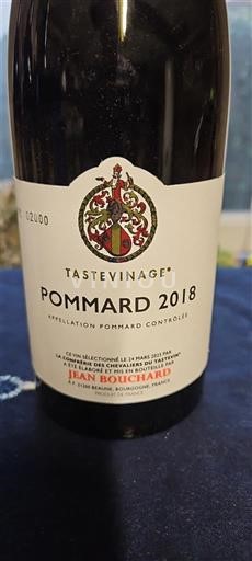 Bourgogne Pommard Jean Bouchard Tastevinage 2018