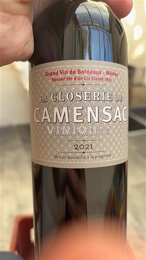 Bordeaux Haut-Médoc Château Camensac La Closerie de Camensac 2021