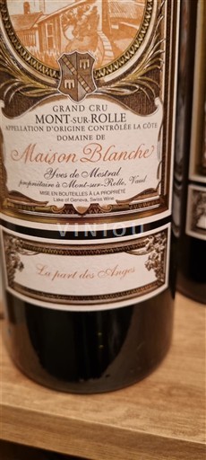 Vaud La Côte AOC Maison Blanche La part des Anges Neleten.