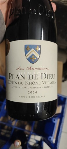 Rhônedalen Côtes-du-Rhône-Villages Plan de Dieu Les Aumôniers 2024