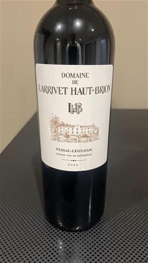 Bordeaux Pessac-Léognan Domaine Larrivet Haut-Brion 2020