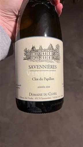 Dolina Loare Savennières Domaine Closel Clos du Papillon 2020