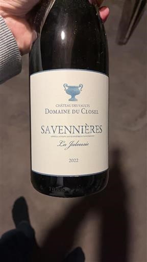Vale do Loire Savennières Domaine S Vaults Domaine du Closel La Jalousie 2022