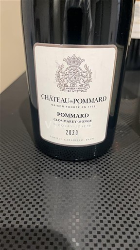 Burgundy Pommard Château Pommard Clos Marey-Monge Micault Monopole 2020