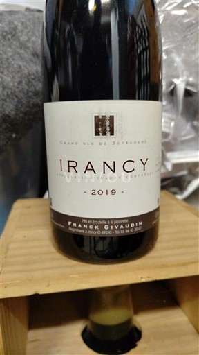 Burgundy Irancy Franck Givaudin 2019