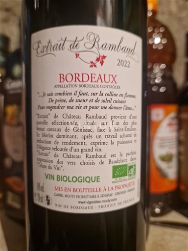 Bordeaux Daniel Mouty Extrait de Rambaud 2022