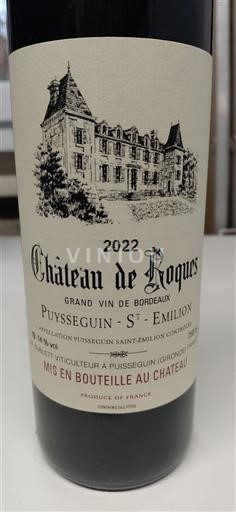 Bordeaux Puisseguin-saint-émilion Château Roques 2022