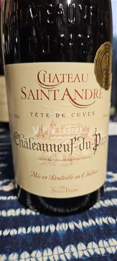 Rona dolina Châteauneuf-du-Pape Château Saint André Tête de 2004
