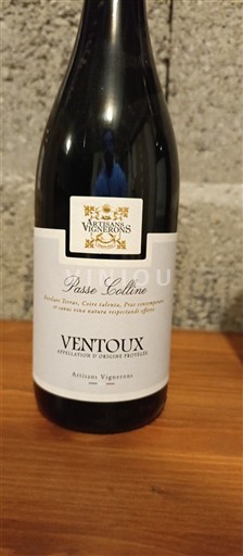 Rhônen laakso Ventoux Vignerons du Mont Ventoux Passe Colline 2023