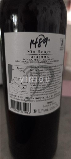 Zuidwest-Frankrijk Côtes de Gascogne 1489 Plaisir de Bigorre Niet-geïntegreerd