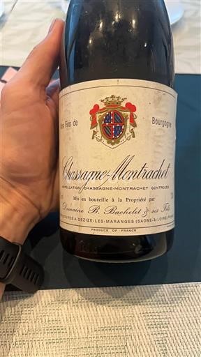 Bourgogne Chassagne-Montrachet Domaine B. Bachelet & Fils Icke årgångsbetecknad