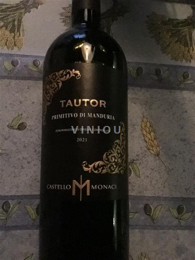 Puglia Primitivo di Manduria Castello Monaci Tautor 2021