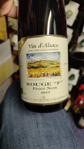 Wines Rouge sec Rouge F Jean Becker 2019 France Alsace Vin de France