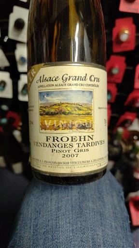 Alsasko Alsasko Grand Cru Grand Cru Froehn Vendanges Tardives 2007