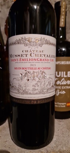 Bordeaux Saint-Émilion Grand Cru Château Musset Chevalier 2021