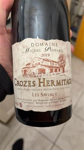 Rhône Valley Crozes-Hermitage Domaine Michel Poinard Les Saviaux 2019