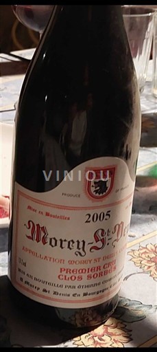 Bourgogne Morey-saint-denis Premier Cru Arlaud Clos Sorbé 2005