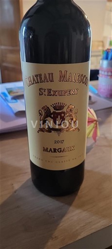 Bordeaux Margaux Grand Cru Château Malescot St. Exupery 2017