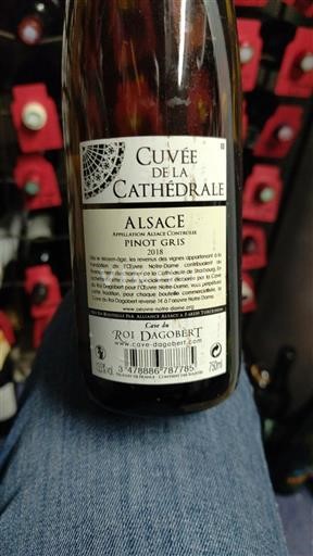 Alsasko Rulandské šedé Cave du Roi Dagobert de la Cathédrale 2018