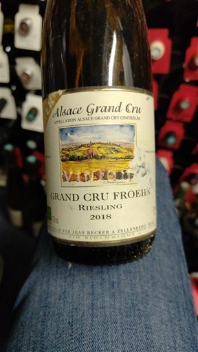 Vinhos Blanc sec Grand Cru Froehn Jean Becker 2018 França Alsácia Alsácia Grand Cru AOC Grand Cru