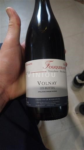 Bourgogne Volnay Domaine Fouquerand Les Buttes 2013