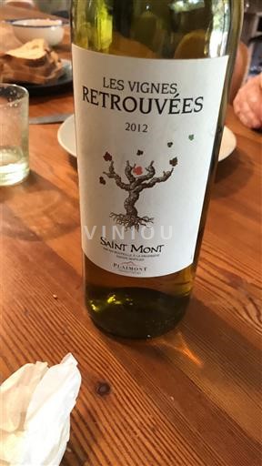 Sud-Ouest Saint-Mont Plaimont Les Vignes Retrouvées 2012