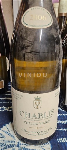 Burgundi Chablis Gilbert Picq & ses Fils Vieilles Vignes 2006