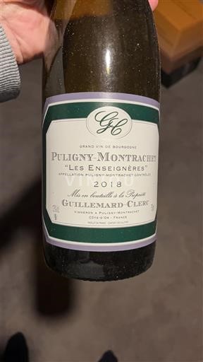 Bourgondië Puligny-Montrachet Guillemard-Clerc Les Enseignères 2018