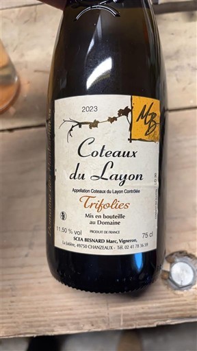 Loirevallei Coteaux du Layon SEA BESNARD Marc Trifolies 2023