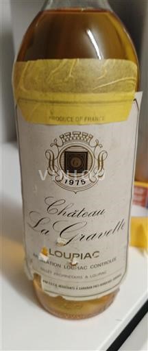 Bordeaux Loupiac Château La Gravette 1975