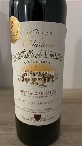 Bordeaux Bordeaux supérieur Château Les Gravières de la Brandille Prestige 2015