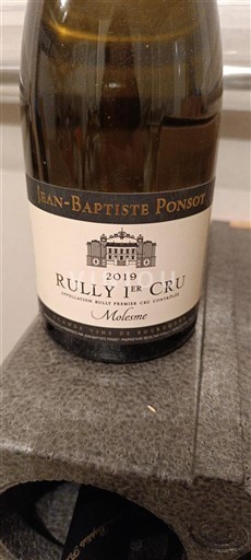 Burgundi Rully Premier Cru Jean-Baptiste Ponsot Molesme 2019