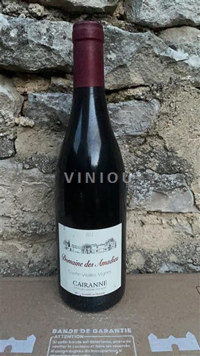 Vin Rouge sec Vieilles Vignes Domaine S Amadieu 2017 France Vallée du Rhône Cairanne AOC