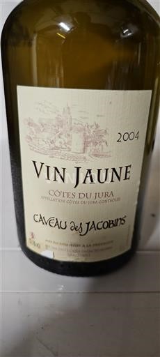 Jura Côtes-du-jura Caveau des Jacobins Vin Jaune 2004