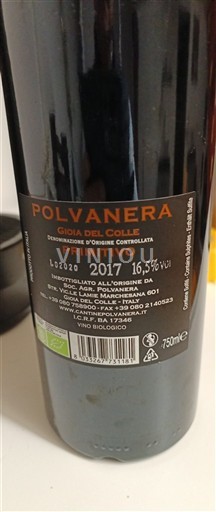 Puglia Gioia del Colle Polvanera 2017