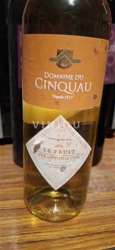 Sydvestfrankrig Jurançon Domaine Cinquau Le Fruit Jurançon Doux 2021