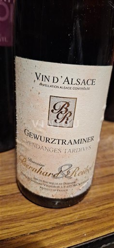 Alsasko Gewürztraminer Vendanges Tardives Domaine Bernhard & Reibel Vendanges Tardives 2018