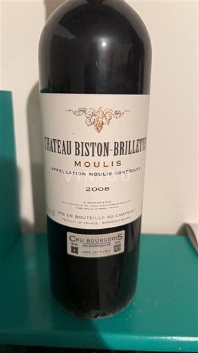Bordeaux Unspecified Cru Bourgeois Château Biston-Brillette 2008