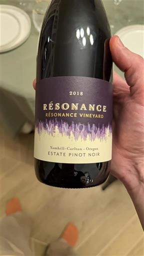 AVA Східного узбережжя Не вказано Résonance Vineyard 2018